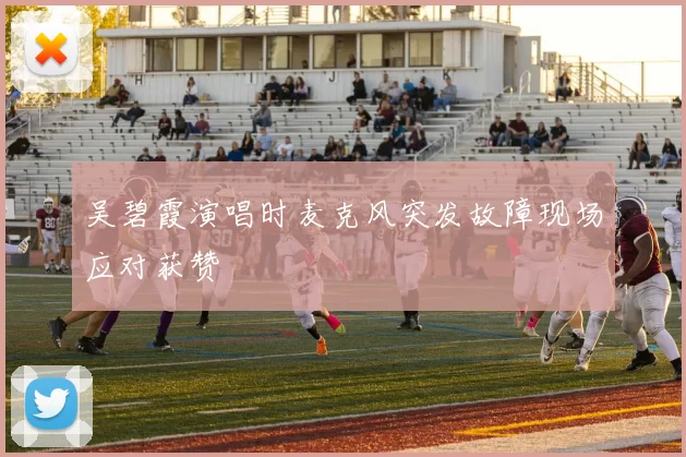 吴碧霞演唱时麦克风突发故障现场应对获赞